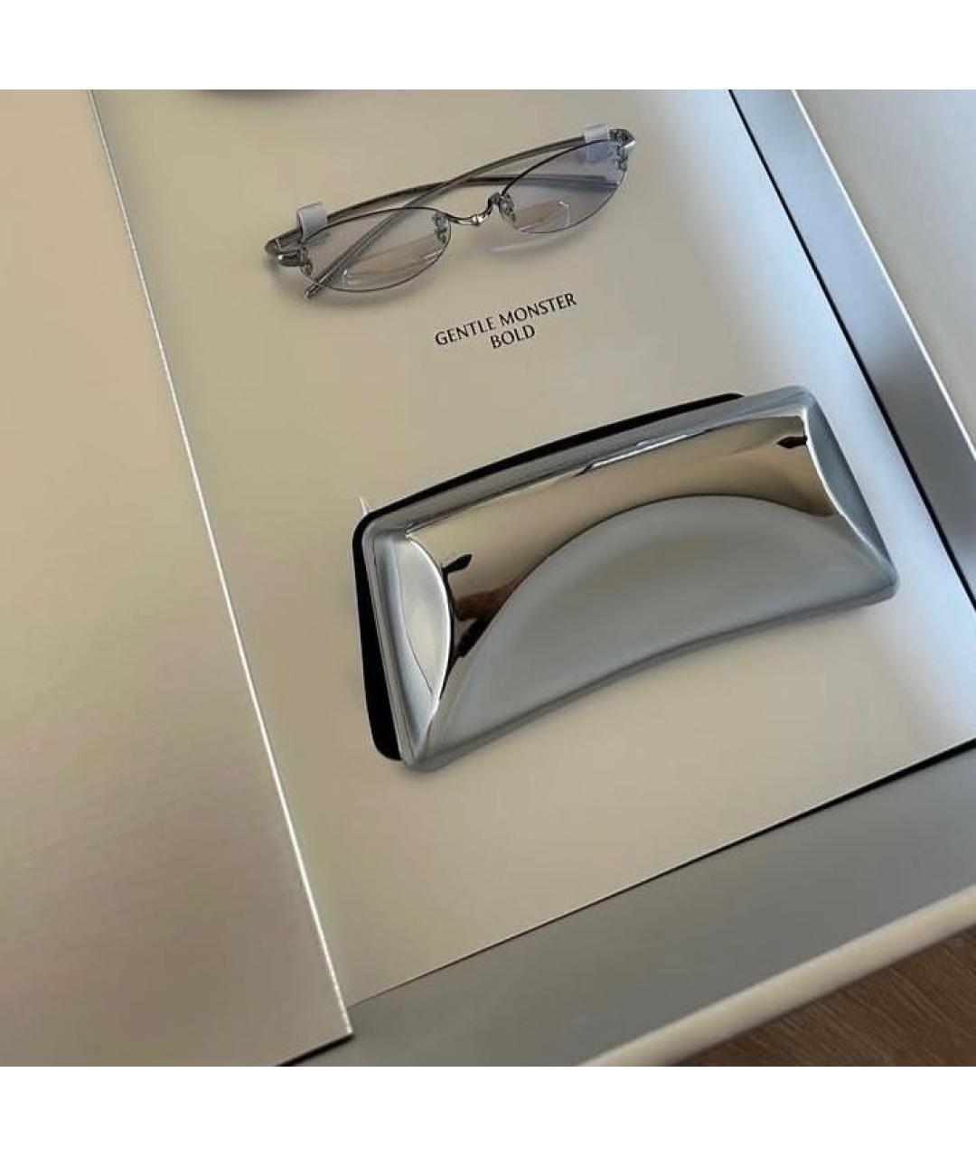 GENTLE MONSTER Серебряные металлические солнцезащитные очки, фото 3