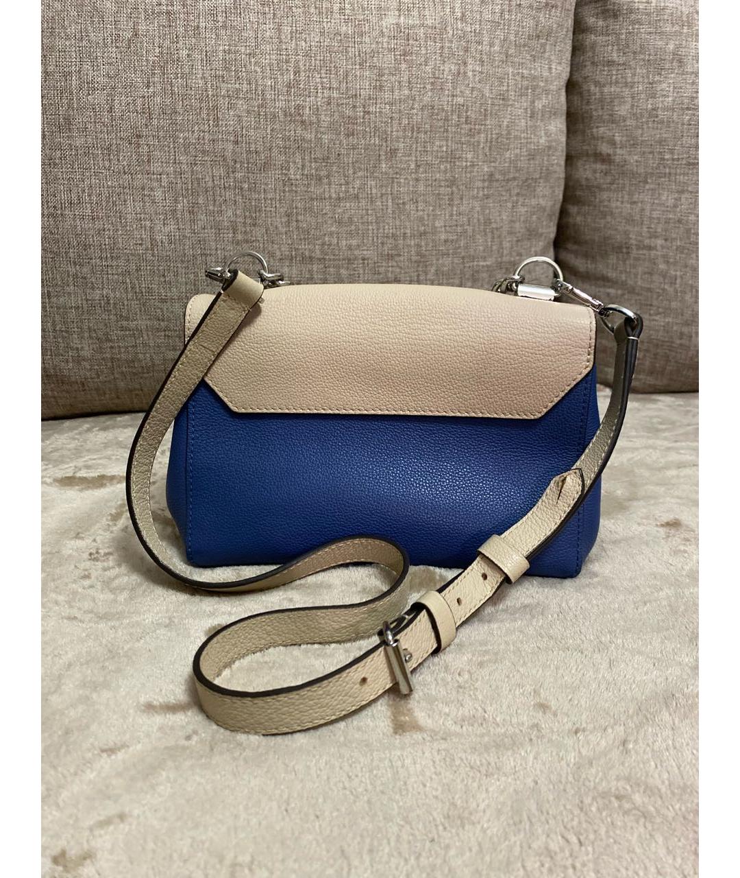 LOUIS VUITTON Бежевая кожаная сумка через плечо, фото 3