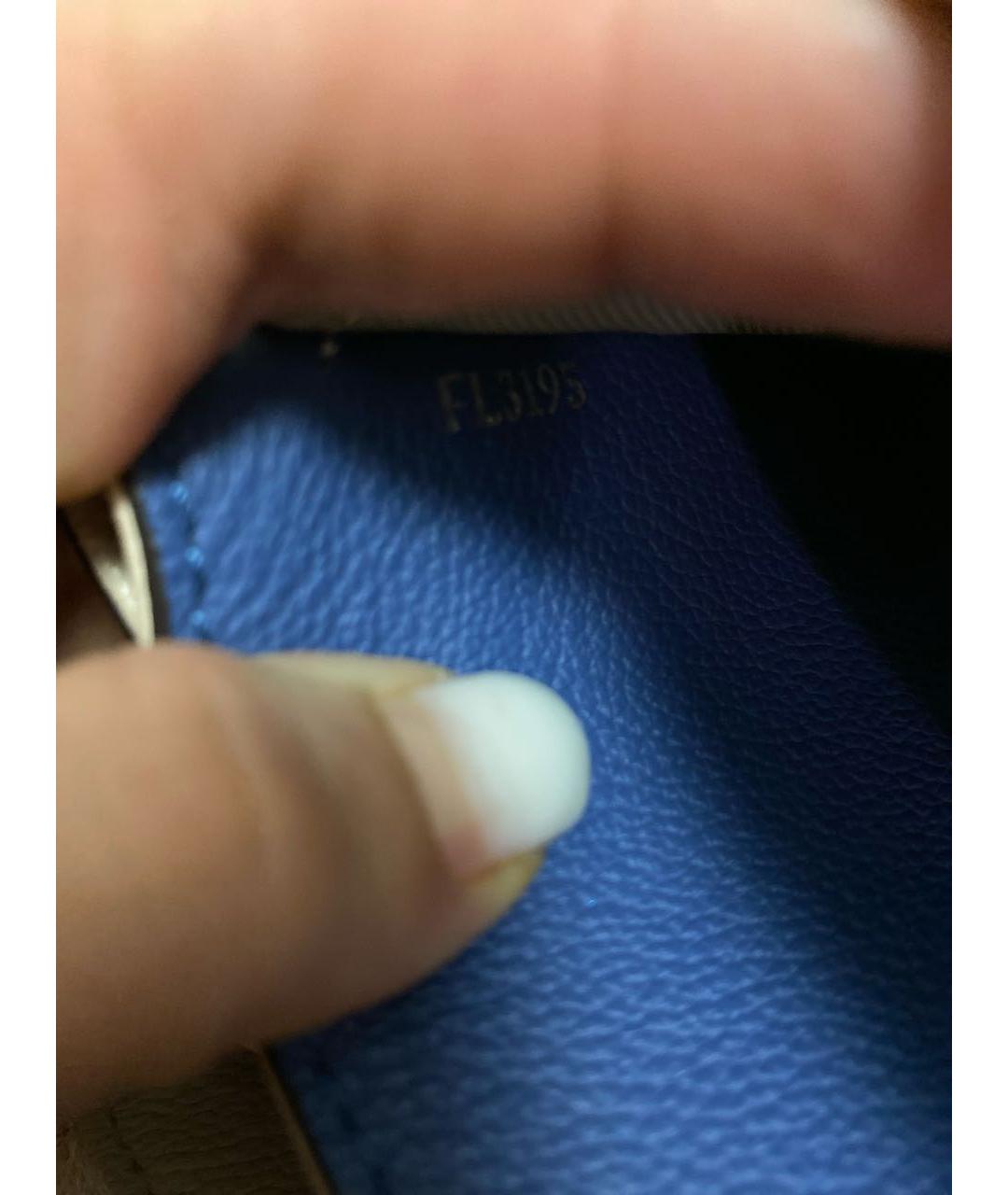 LOUIS VUITTON Бежевая кожаная сумка через плечо, фото 5