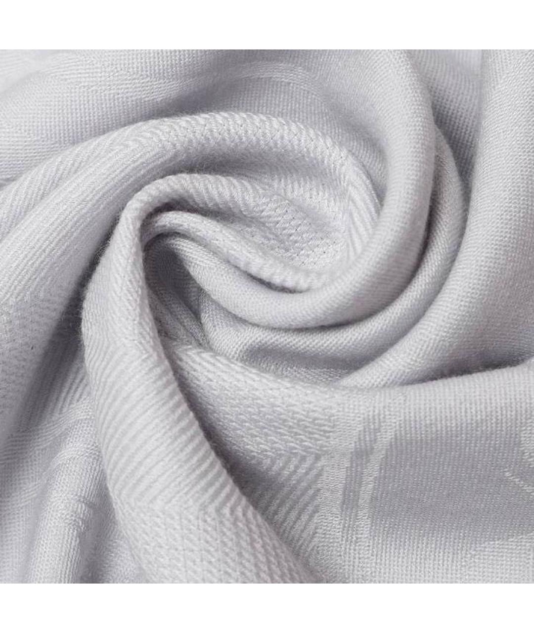 HERMES Серый кашемировый шарф, фото 2