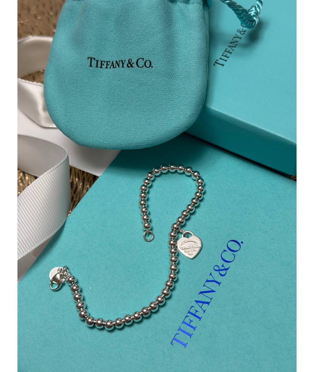 TIFFANY&CO Серебрянный серебряный браслет, фото 3