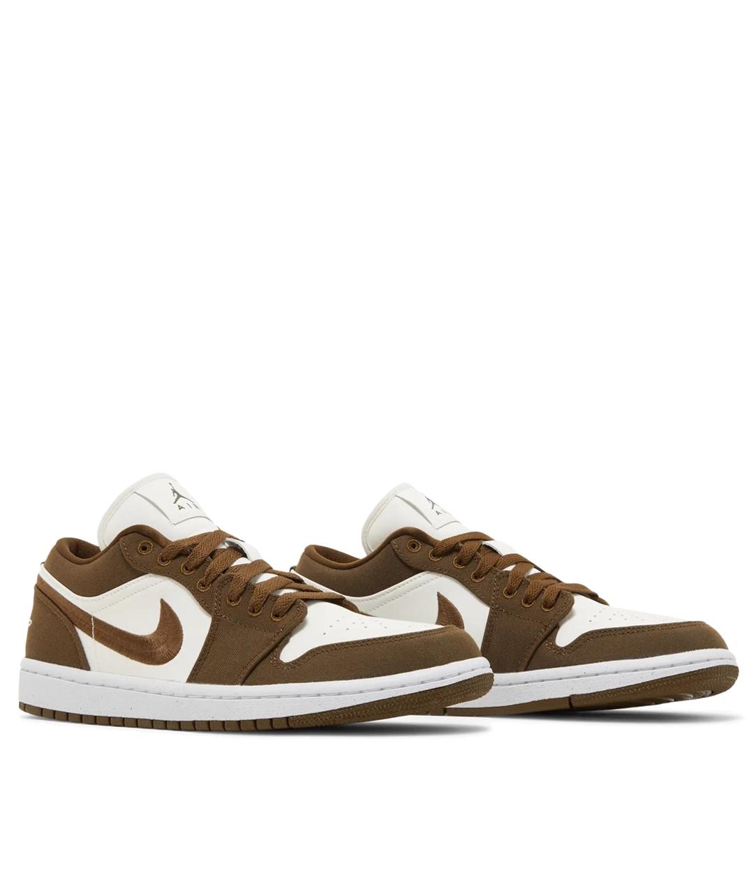 JORDAN Коричневые текстильные кеды, фото 2