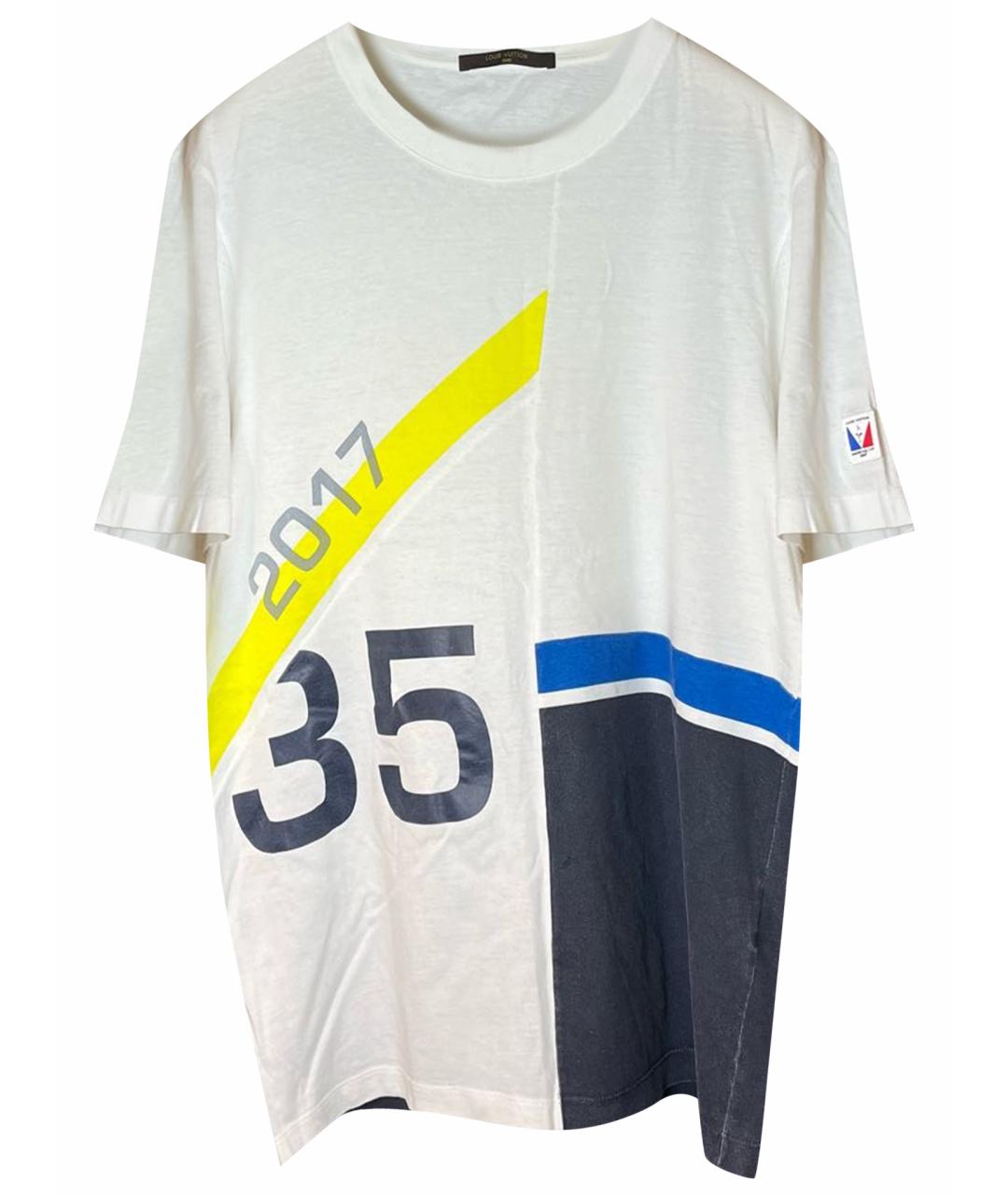 LOUIS VUITTON Белая хлопковая футболка, фото 1
