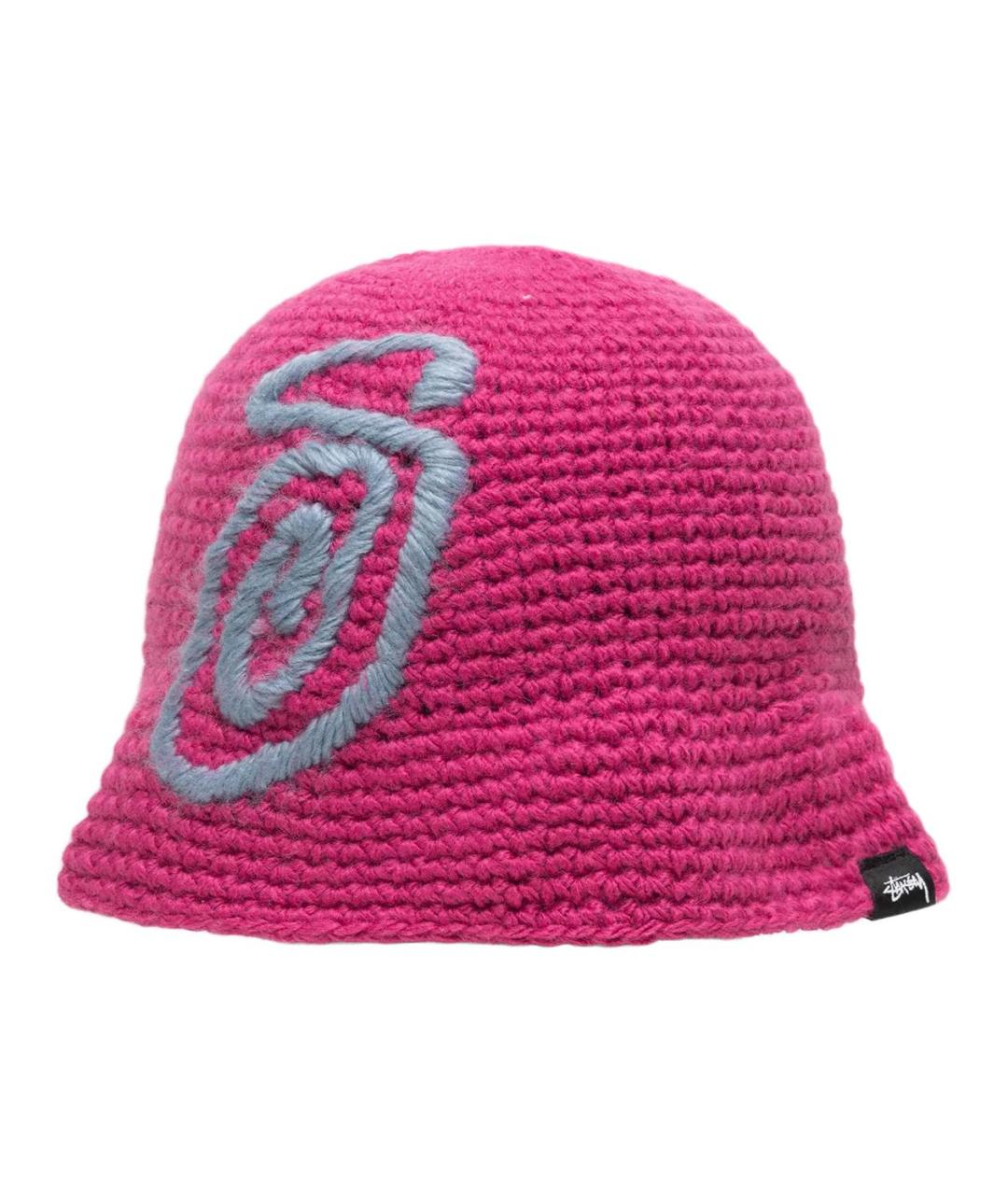 STUSSY Фуксия синтетическая шапка, фото 1