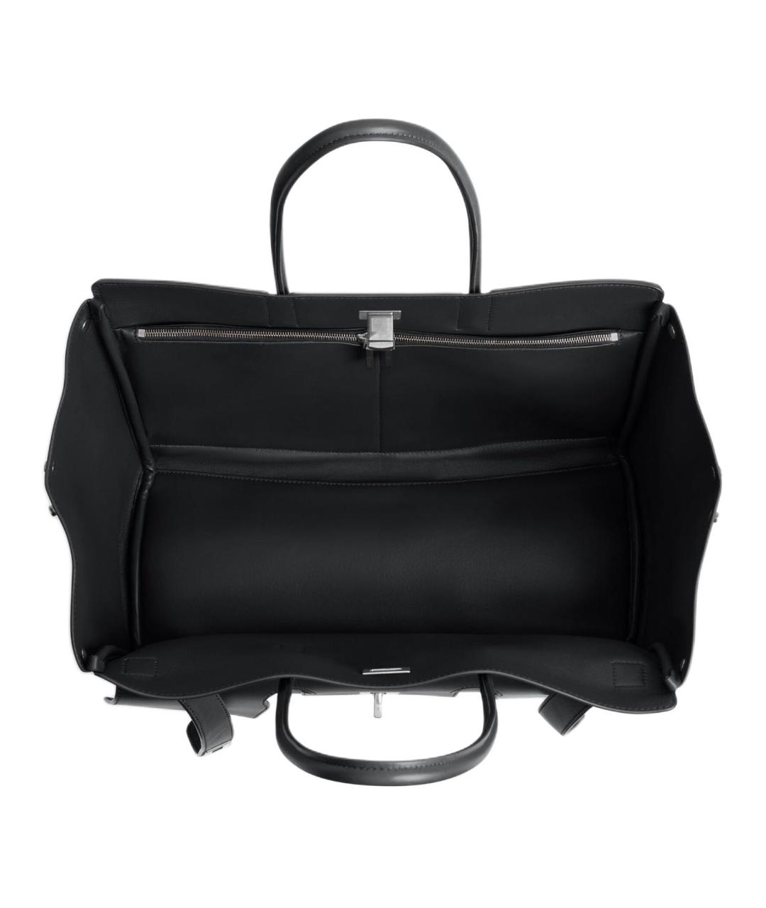 BALENCIAGA Черная кожаная сумка через плечо, фото 3