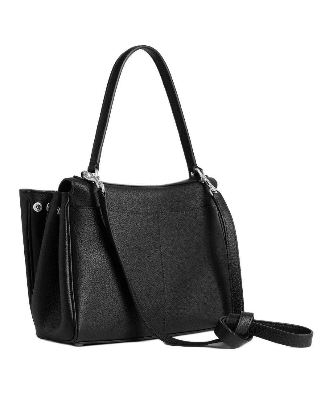 BALENCIAGA Черная кожаная сумка через плечо, фото 3