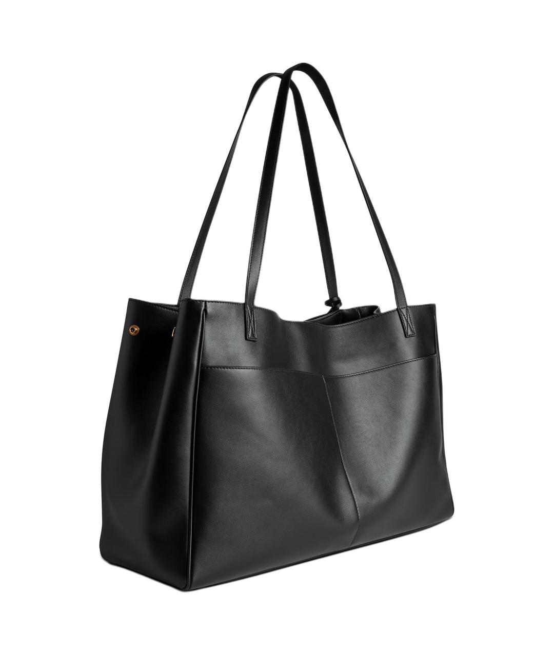 BALENCIAGA Черная кожаная сумка через плечо, фото 4