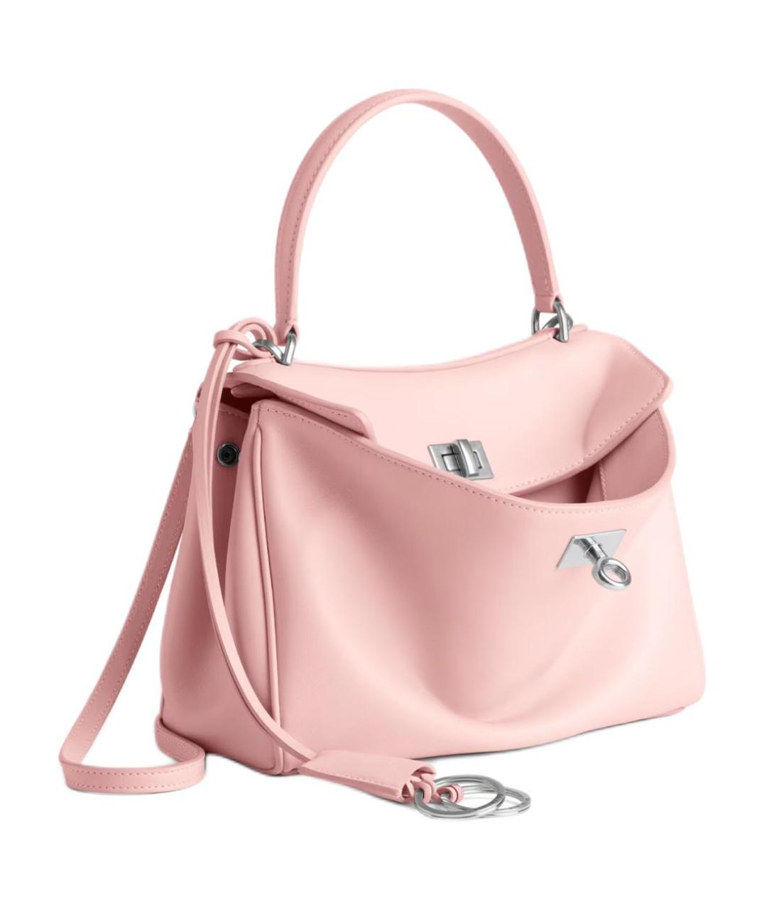 BALENCIAGA Розовая кожаная сумка через плечо, фото 3