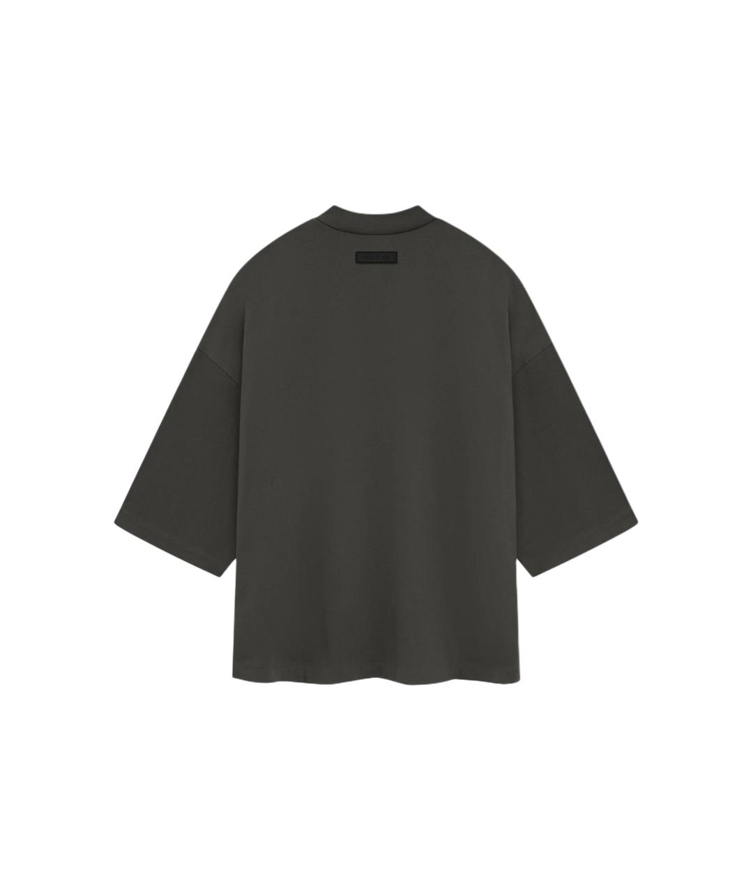 FEAR OF GOD ESSENTIALS Черная хлопковая футболка, фото 2