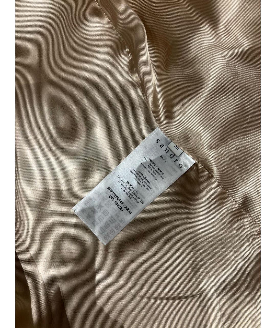 SANDRO Серый шерстяной жакет/пиджак, фото 5