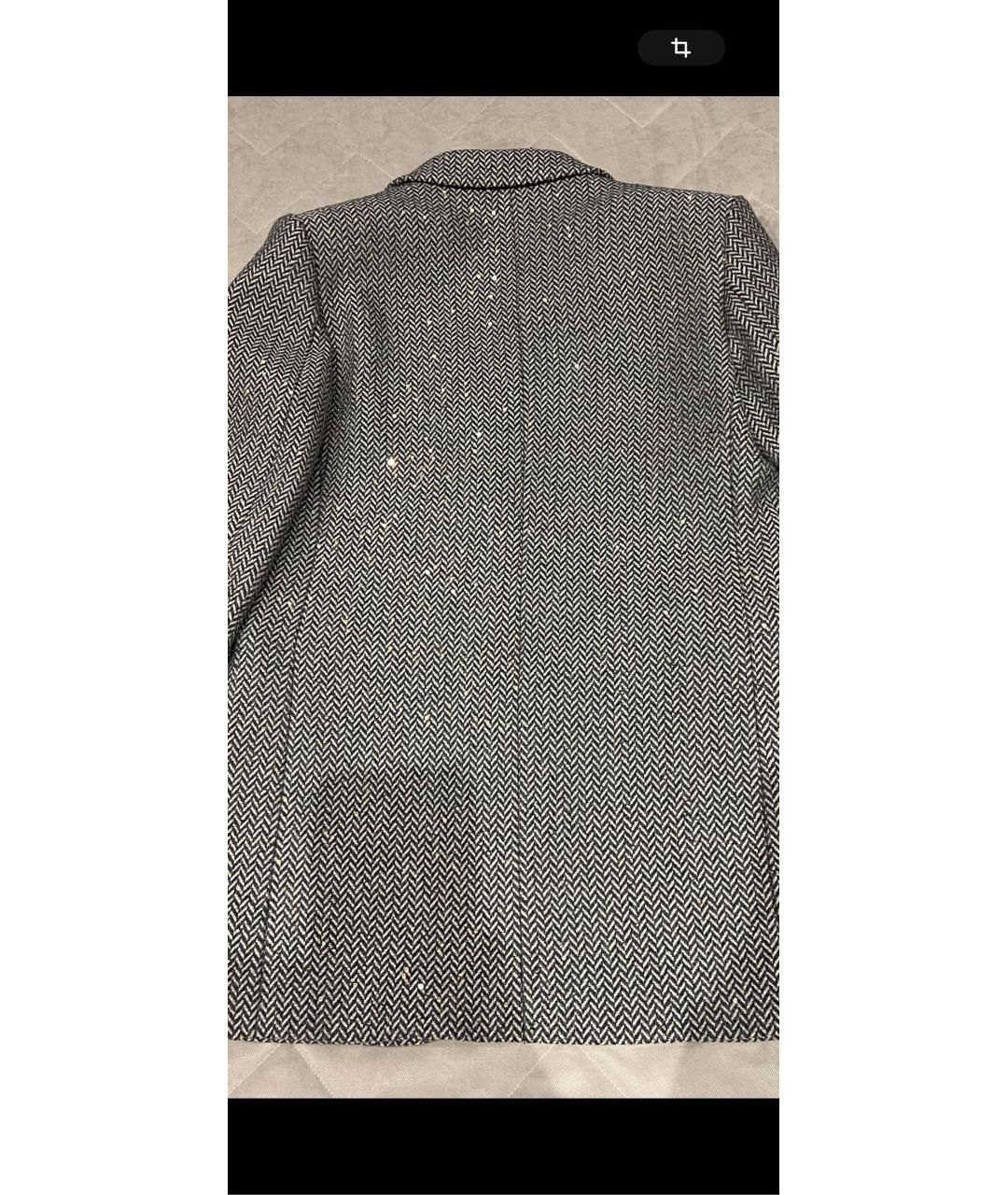 SANDRO Серый шерстяной жакет/пиджак, фото 4