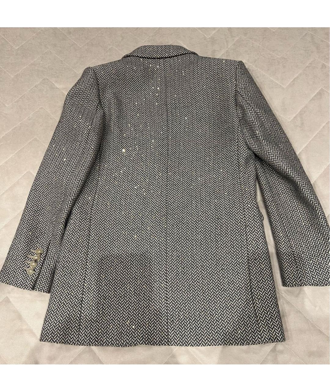 SANDRO Серый шерстяной жакет/пиджак, фото 2