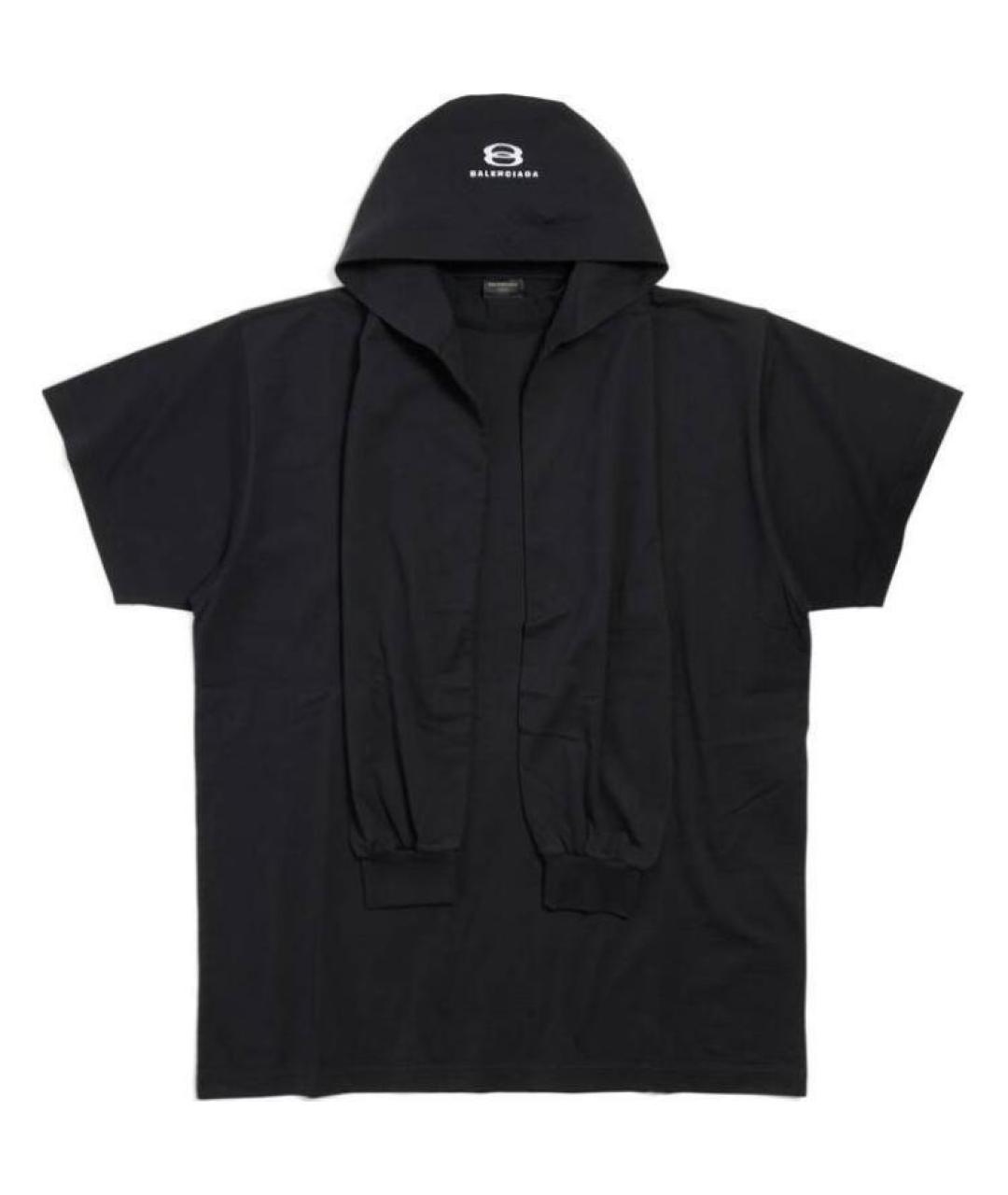 BALENCIAGA Черная футболка, фото 1