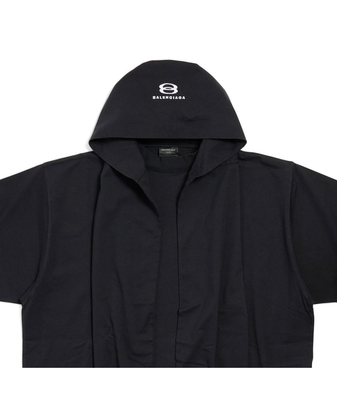 BALENCIAGA Черная футболка, фото 3