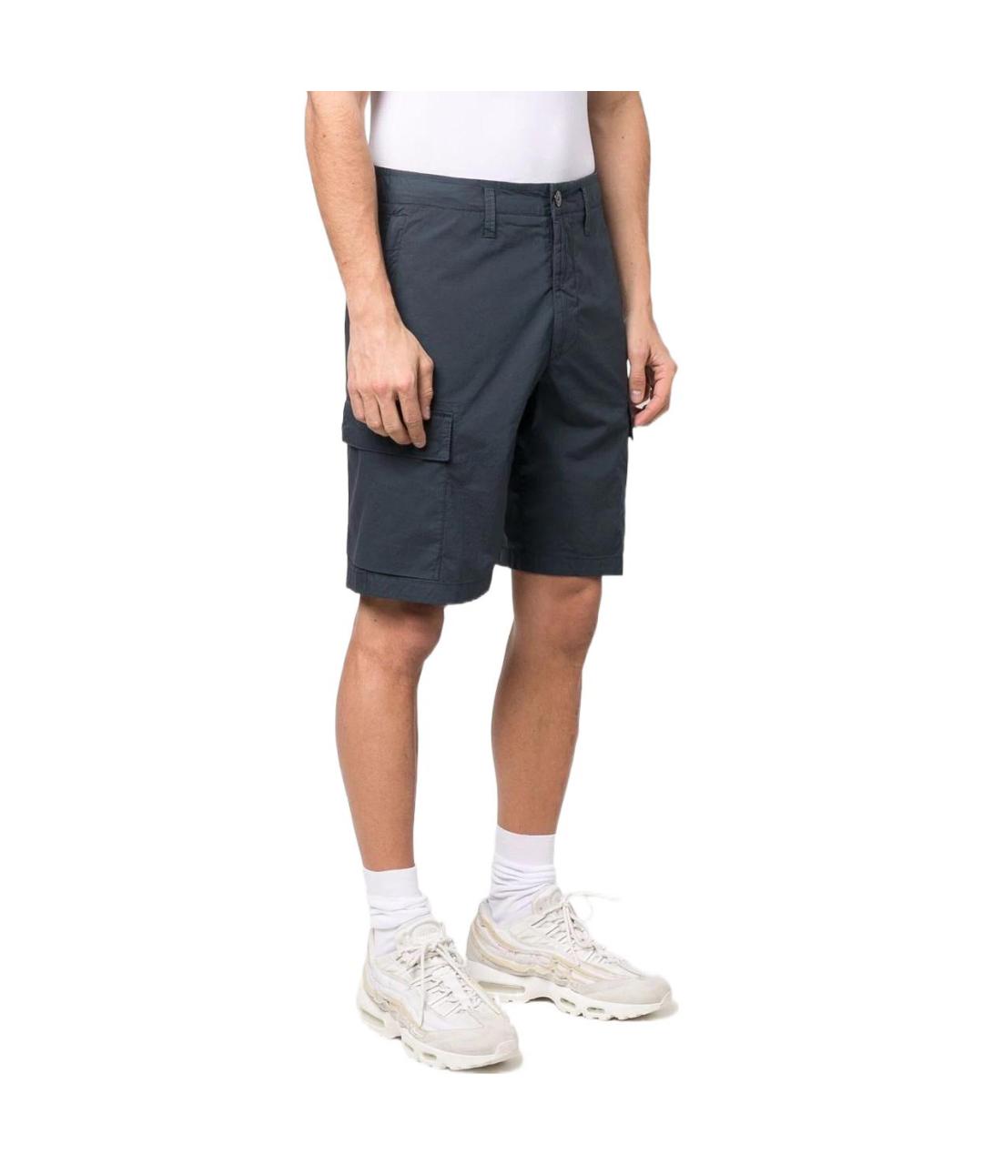 STONE ISLAND Темно-синие шорты, фото 3