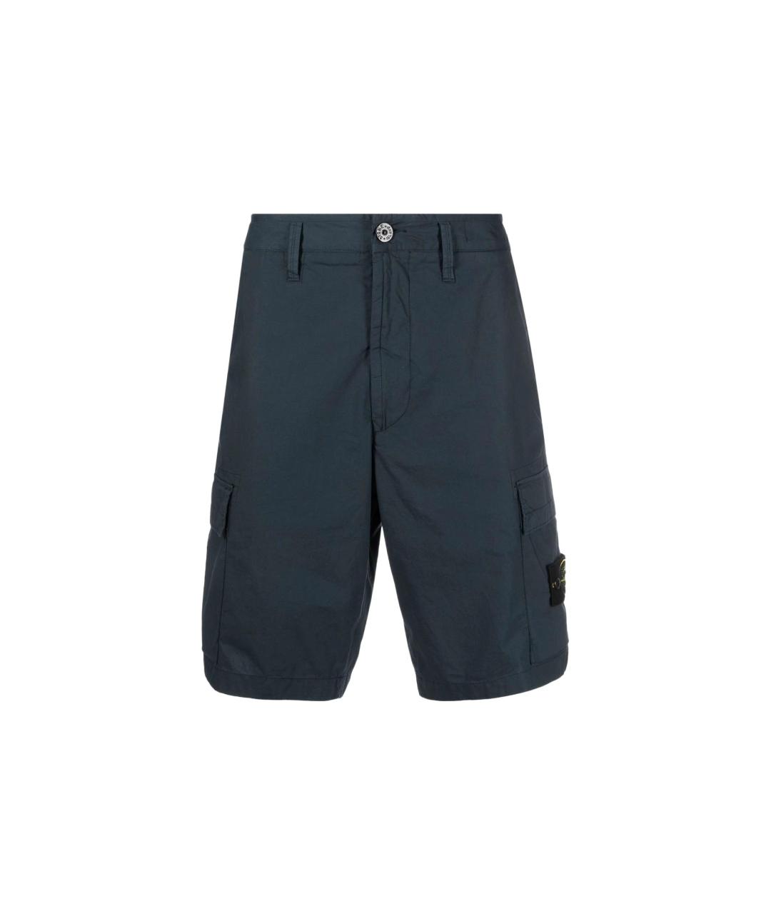 STONE ISLAND Темно-синие шорты, фото 1
