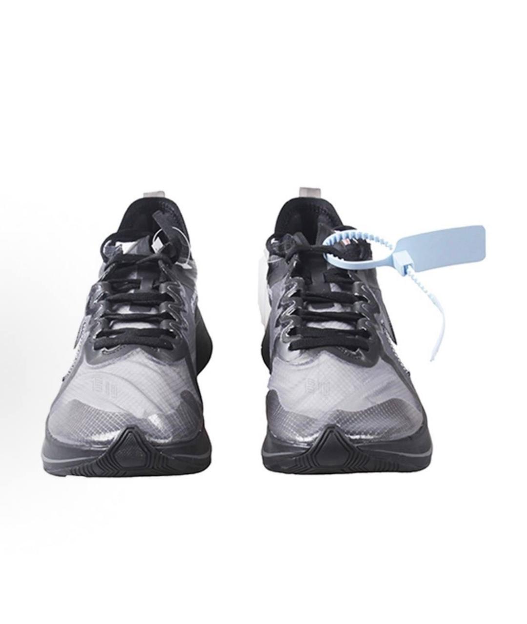 NIKE Черные резиновые низкие кроссовки / кеды, фото 3