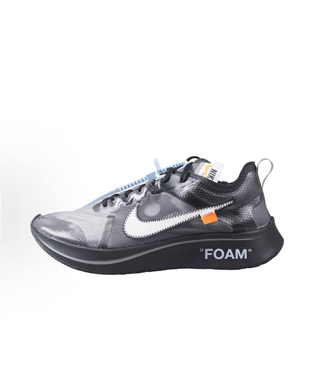 NIKE Черные резиновые низкие кроссовки / кеды, фото 6