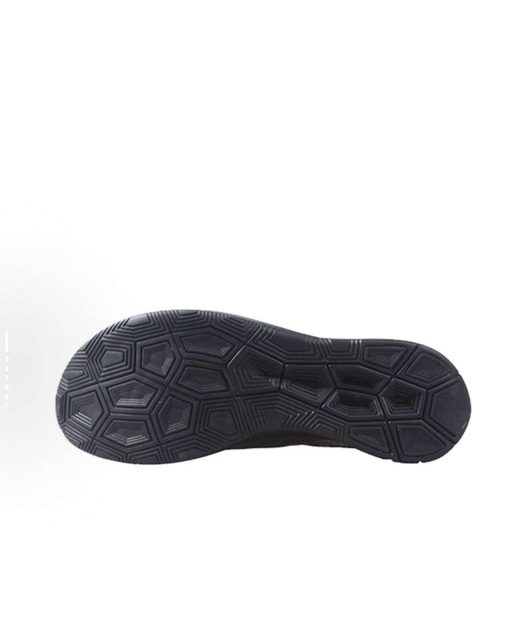 NIKE Черные резиновые низкие кроссовки / кеды, фото 5