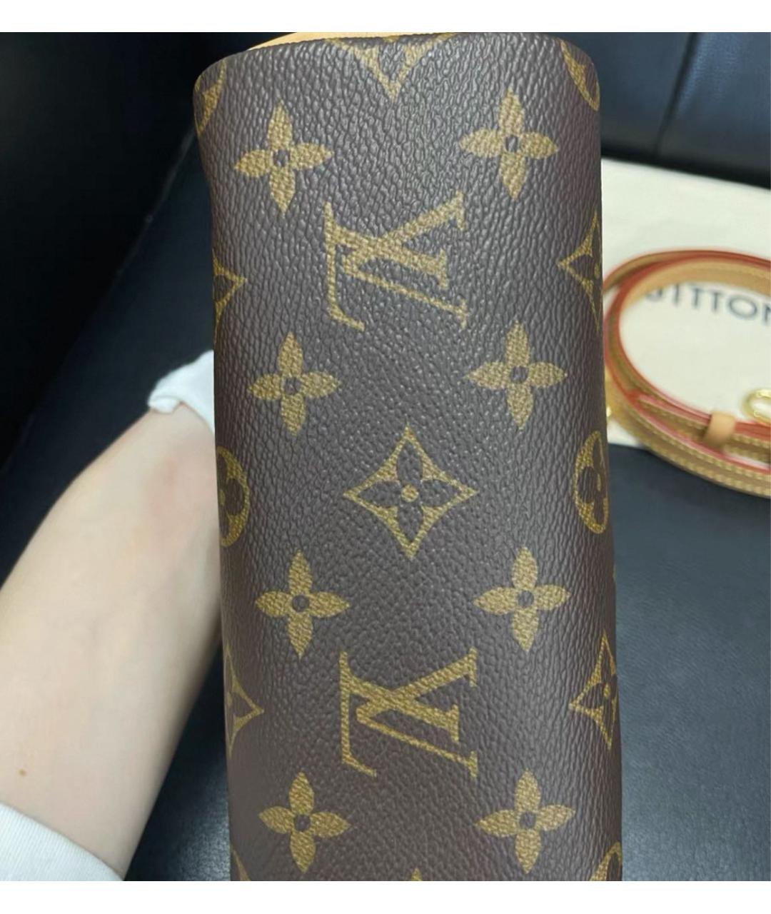 LOUIS VUITTON Коричневая сумка с короткими ручками, фото 5