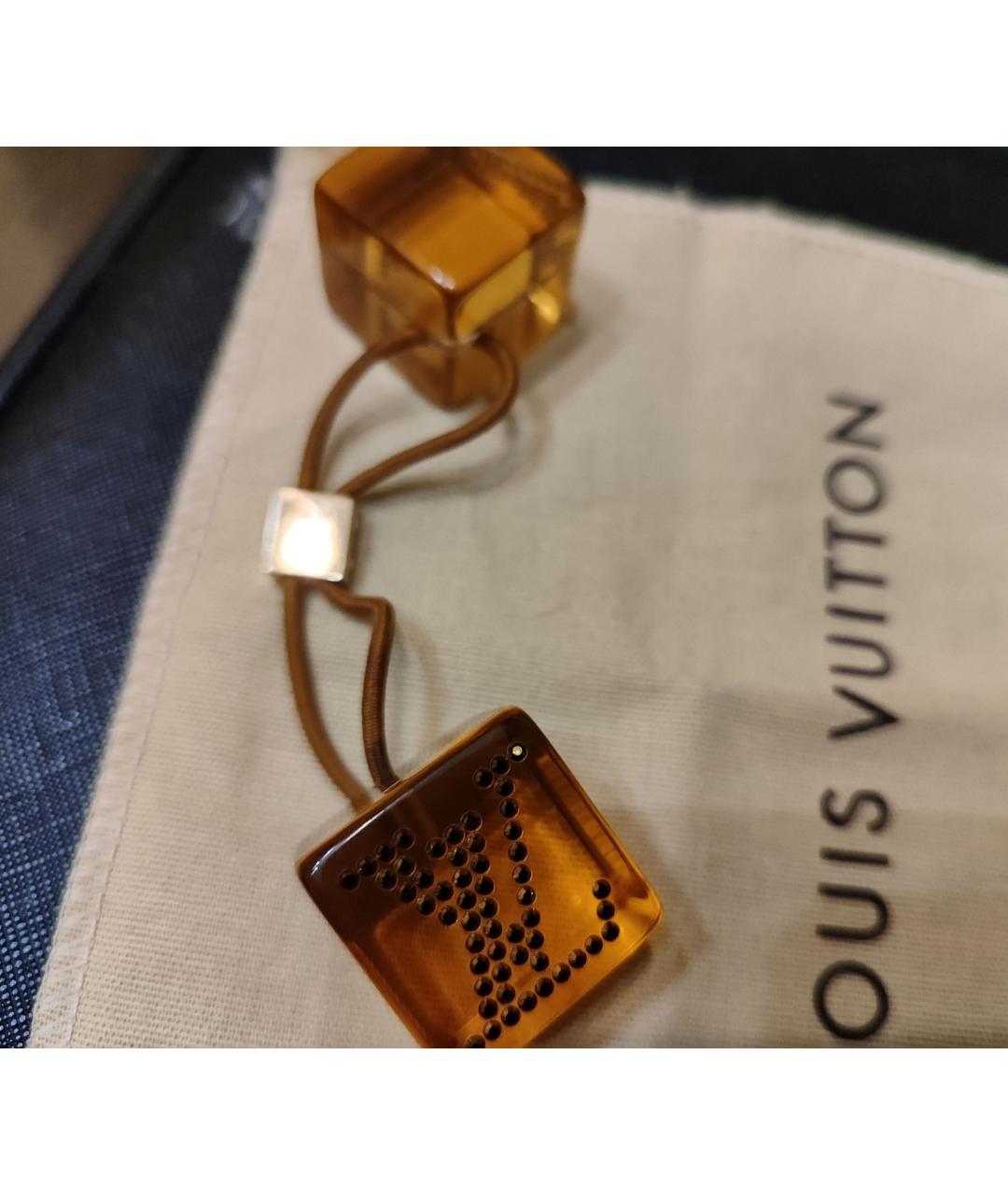 LOUIS VUITTON Коричневая резинка, фото 4