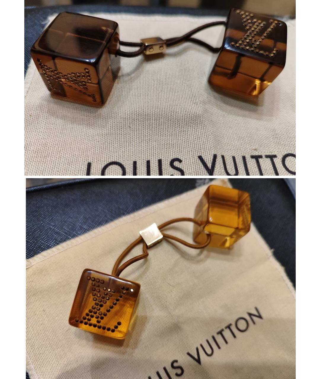 LOUIS VUITTON Коричневая резинка, фото 9