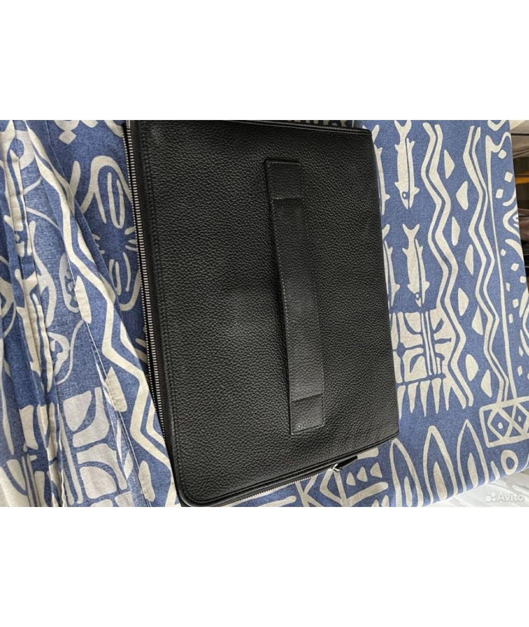 SERAPIAN Черная кожаная папка для документов, фото 2