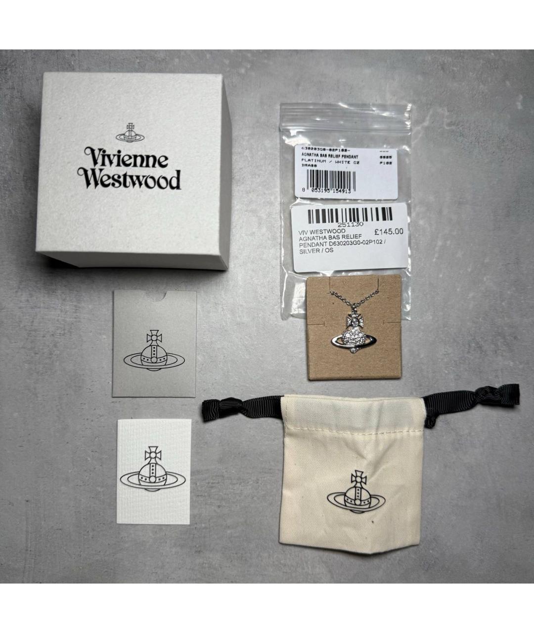 VIVIENNE WESTWOOD Серебрянный латунный кулон, фото 6