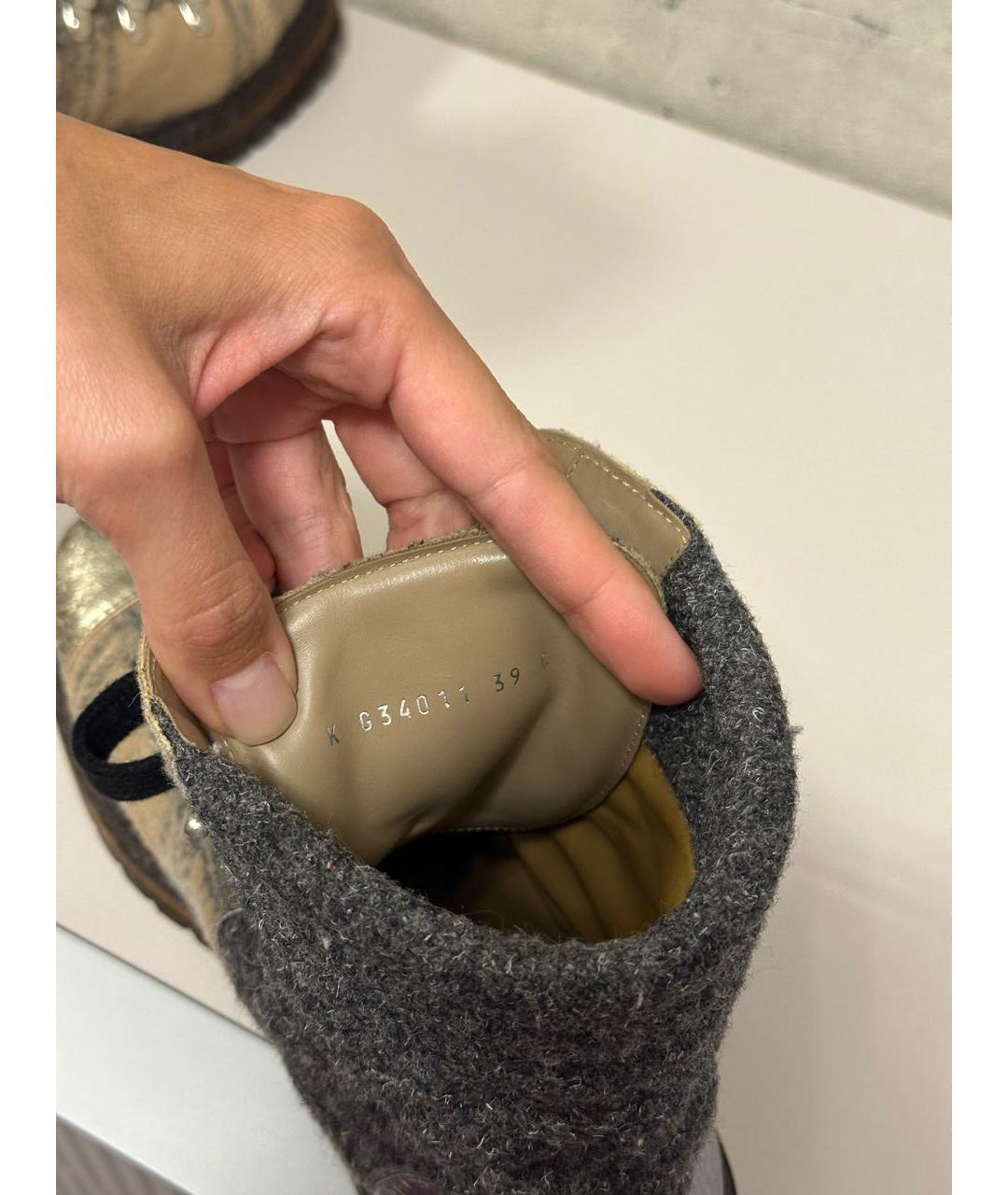 CHANEL Бежевые ботинки, фото 6