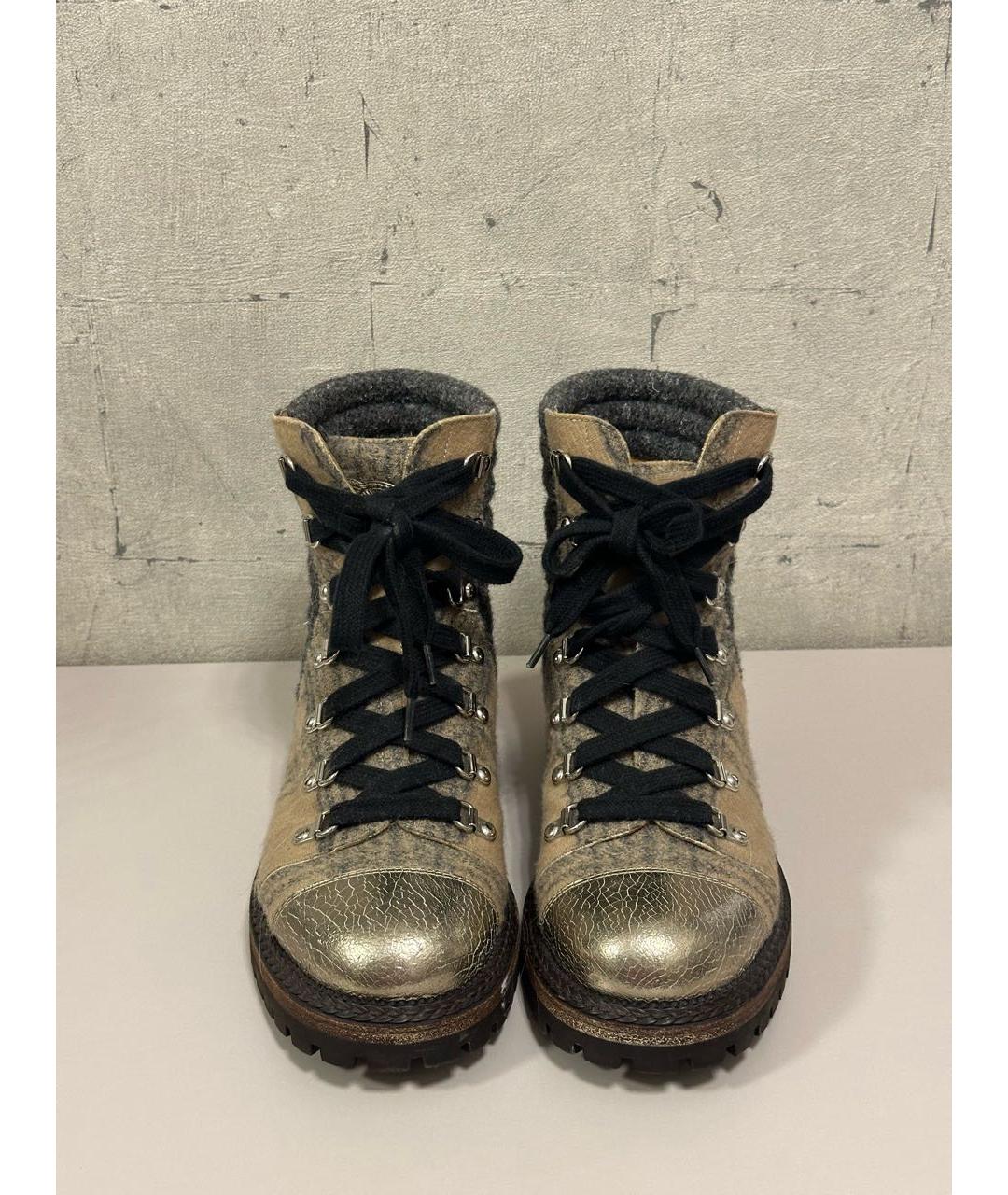 CHANEL Бежевые ботинки, фото 2