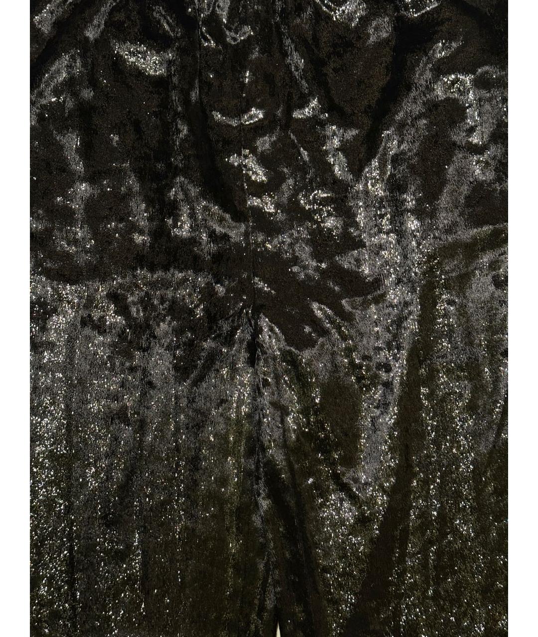 POLO RALPH LAUREN Черные полиэстеровые брюки широкие, фото 3