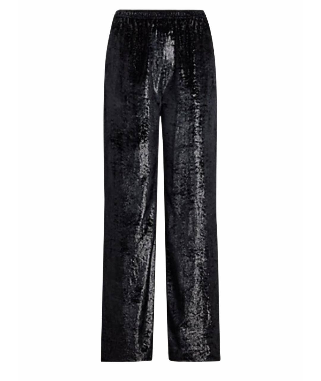 POLO RALPH LAUREN Черные полиэстеровые брюки широкие, фото 1