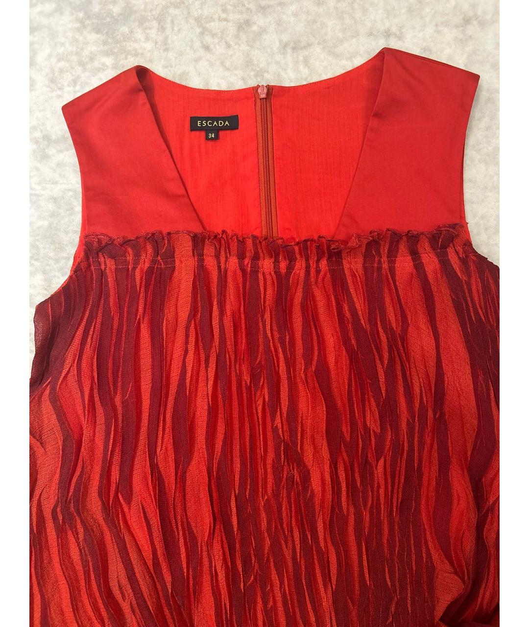 ESCADA Красное вискозное платье, фото 4