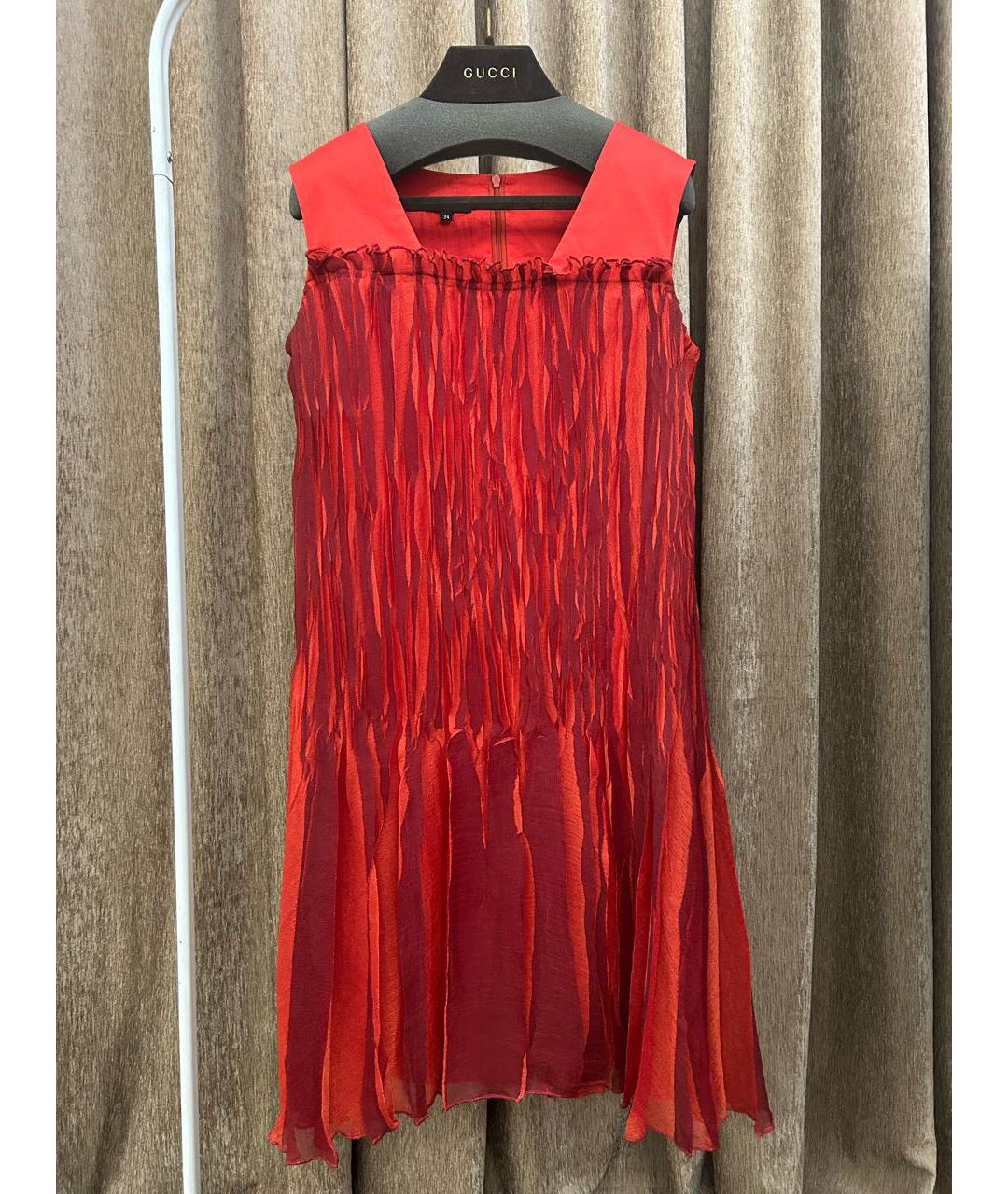 ESCADA Красное вискозное платье, фото 9