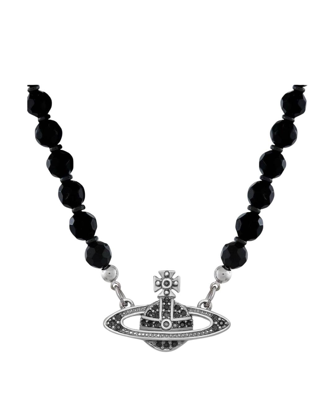 VIVIENNE WESTWOOD Черная металлическая цепочка/подвеска, фото 1