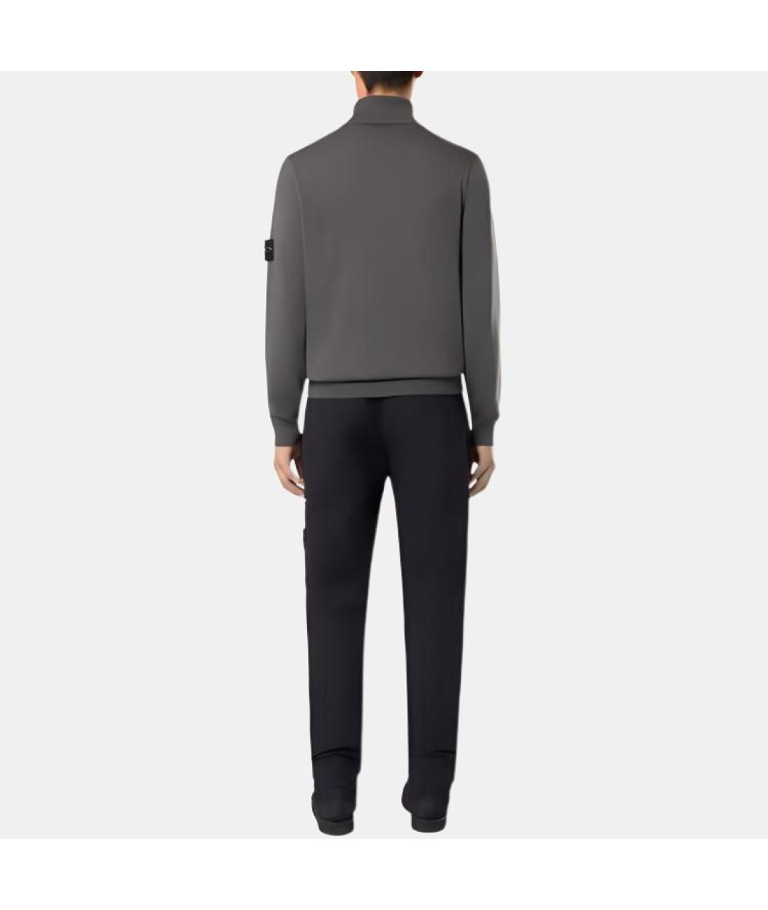 STONE ISLAND Черные повседневные брюки, фото 5