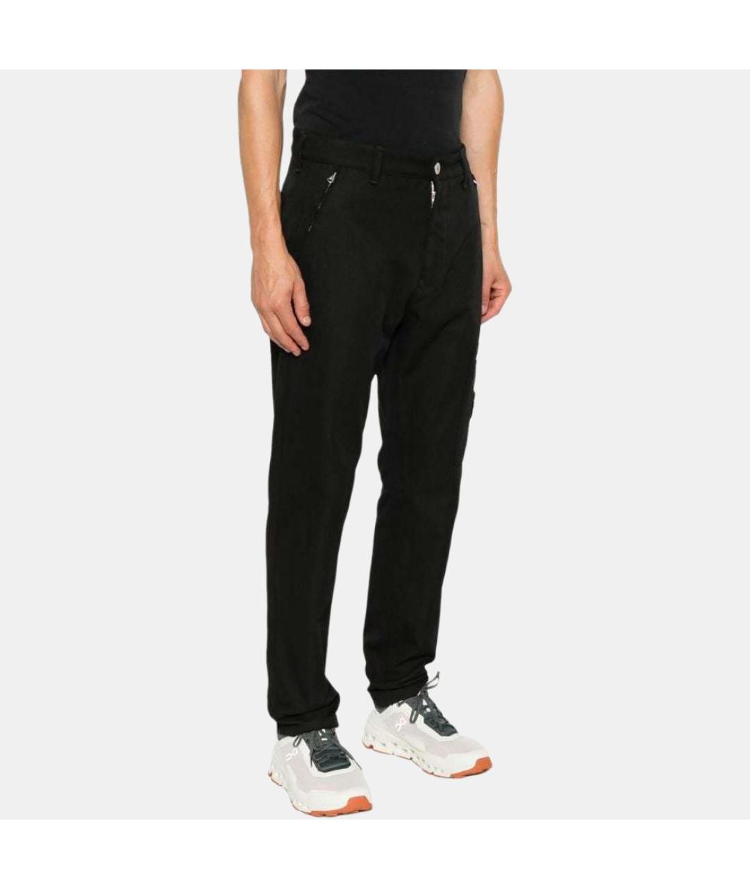 STONE ISLAND Черные повседневные брюки, фото 3
