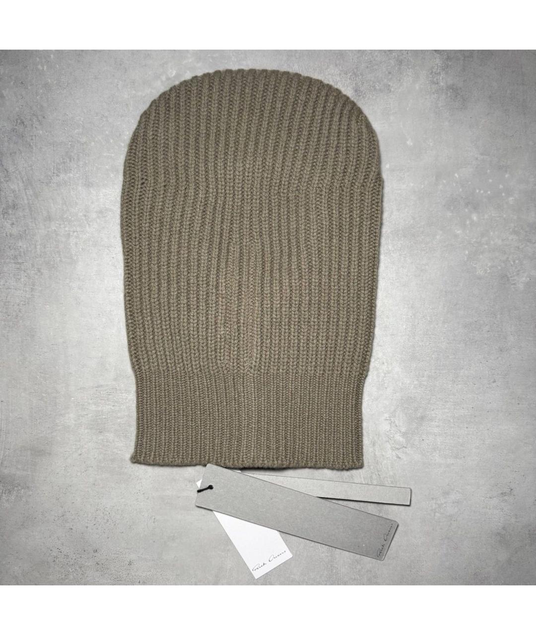 RICK OWENS Бежевая шерстяная шапка, фото 2