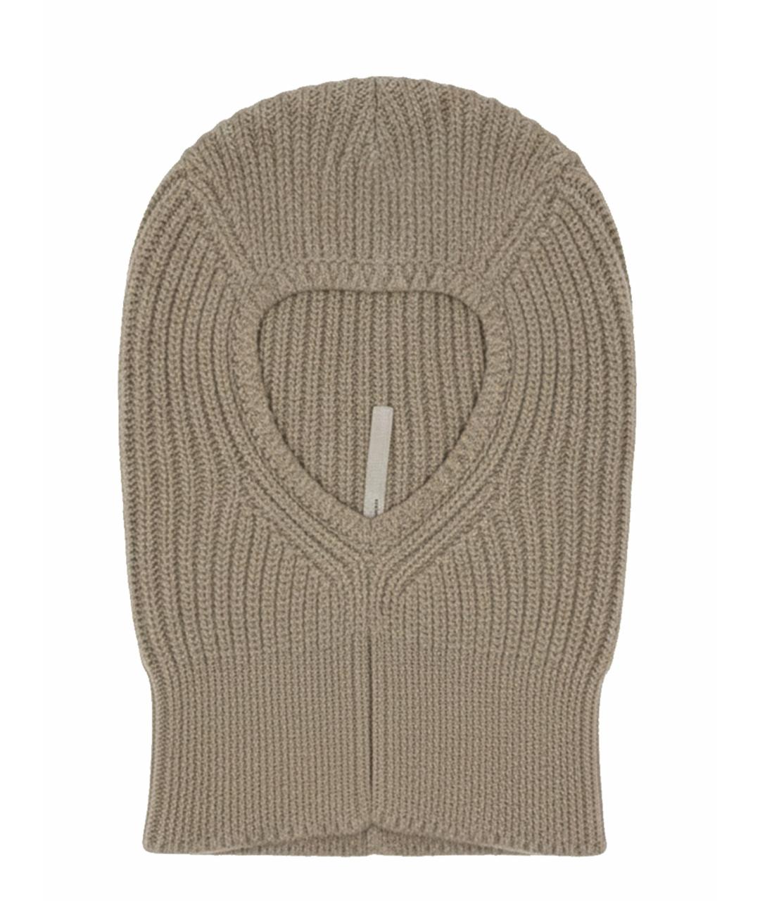 RICK OWENS Бежевая шерстяная шапка, фото 1