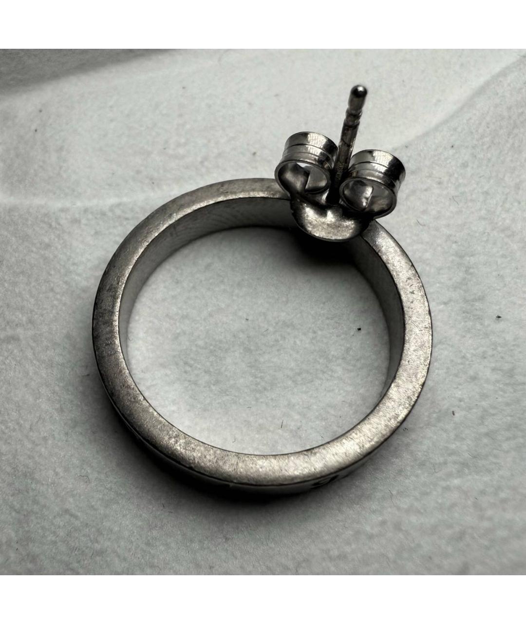 MAISON MARGIELA Серые серебряные серьги, фото 2