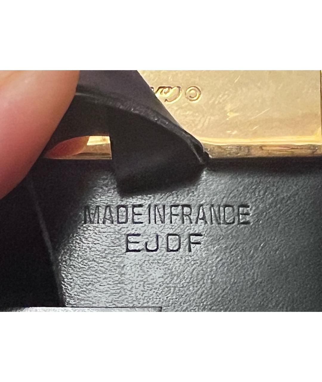 CARTIER Черный кожаный ремень, фото 4