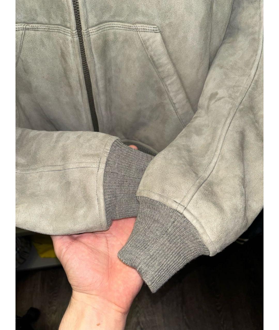 POLO RALPH LAUREN Серая замшевая дубленка/шуба, фото 5