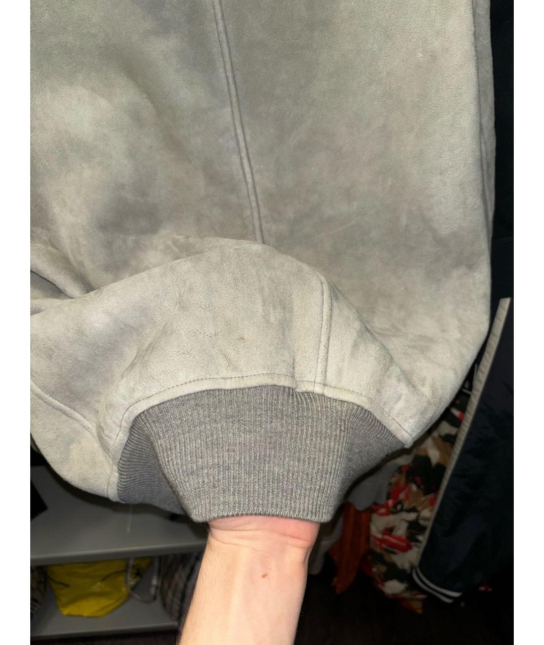 POLO RALPH LAUREN Серая замшевая дубленка/шуба, фото 8