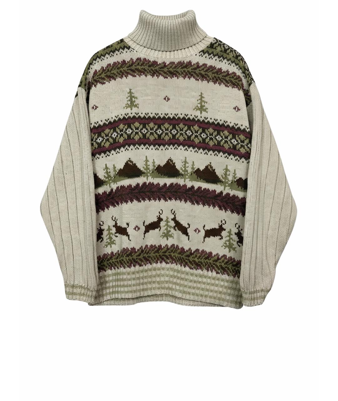 WOOLRICH Бежевый хлопковый джемпер / свитер, фото 1