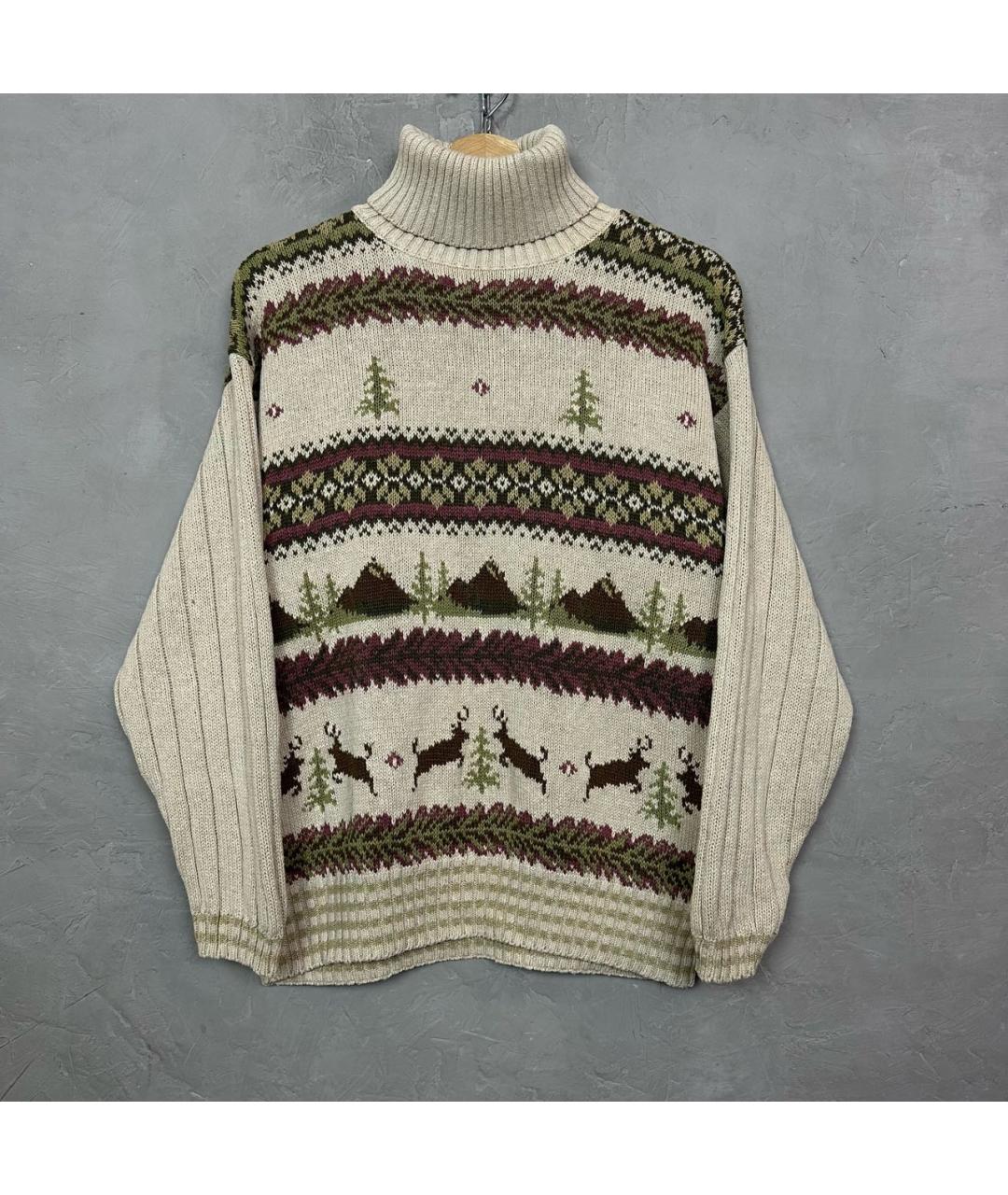 WOOLRICH Бежевый хлопковый джемпер / свитер, фото 8