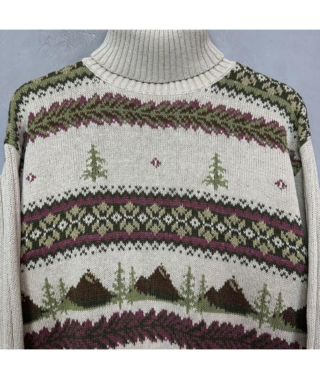 WOOLRICH Бежевый хлопковый джемпер / свитер, фото 3