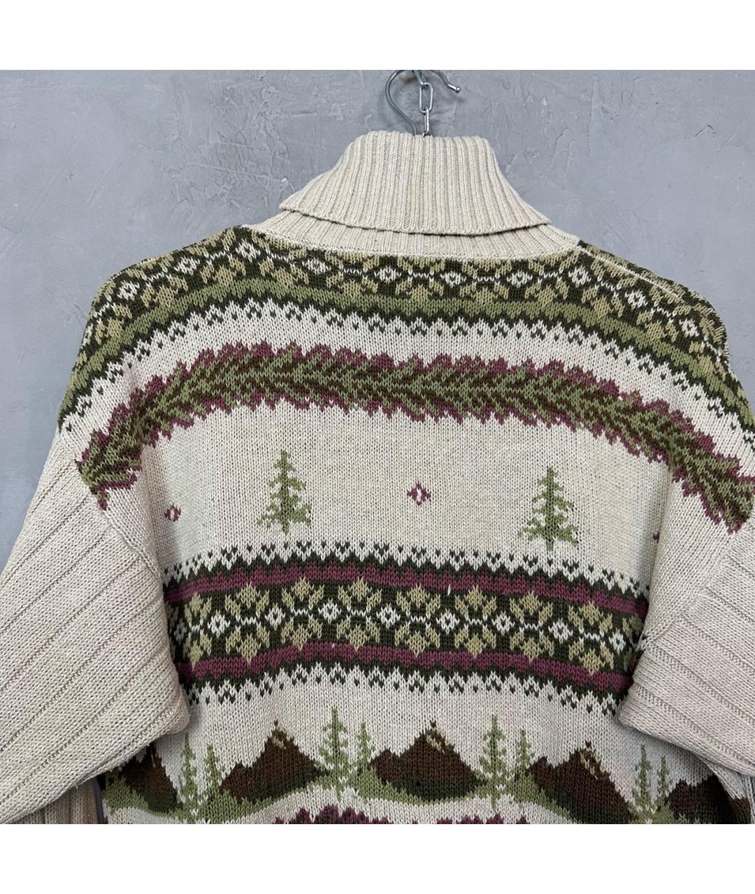 WOOLRICH Бежевый хлопковый джемпер / свитер, фото 6