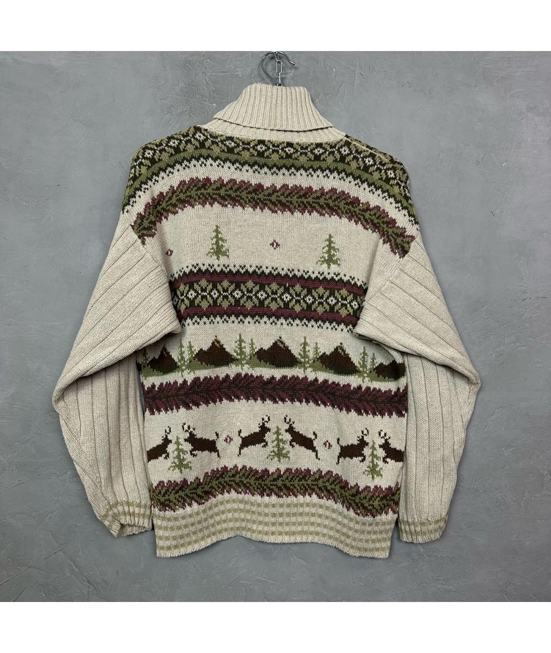 WOOLRICH Бежевый хлопковый джемпер / свитер, фото 2