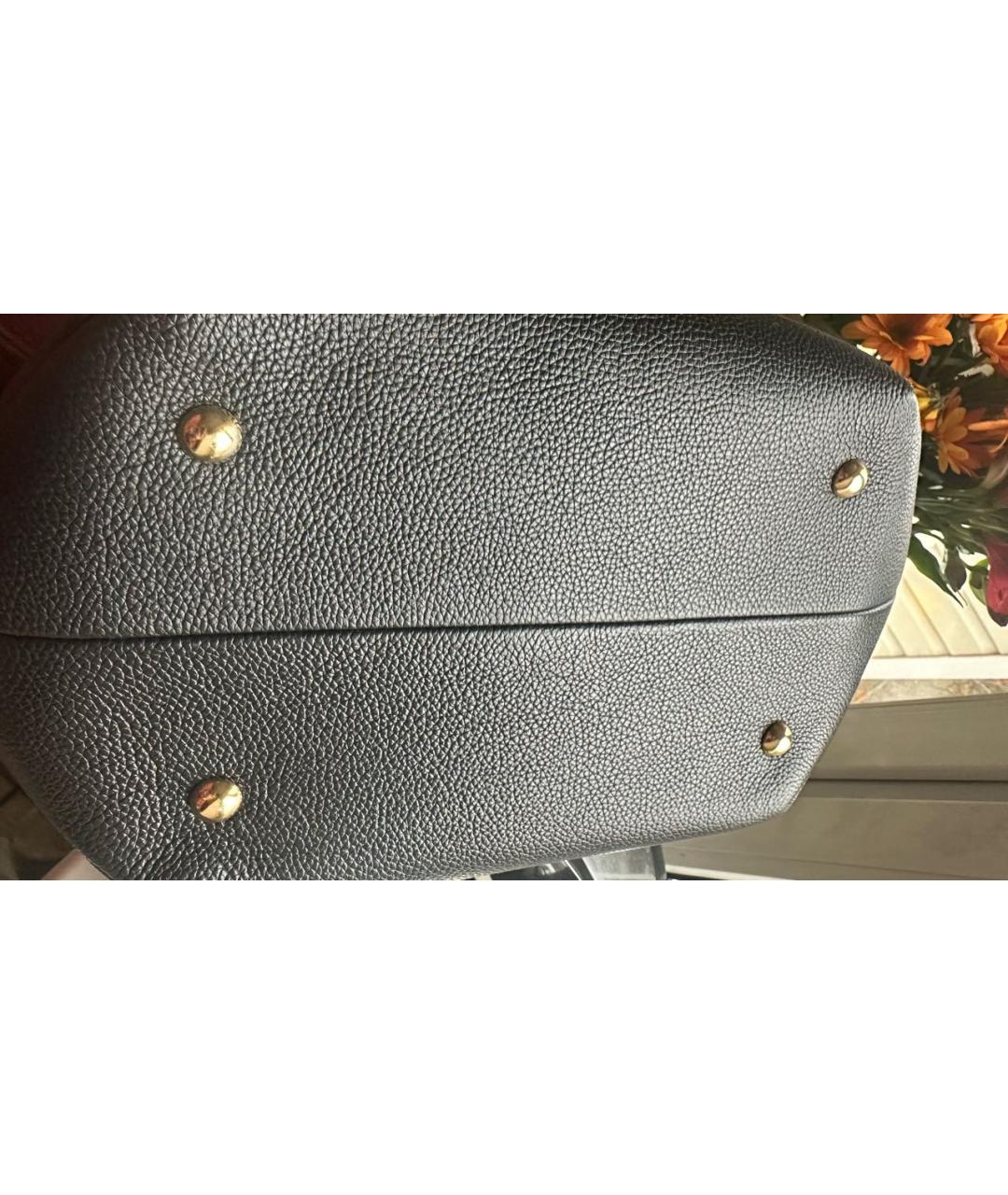 DEMELLIER Черная кожаная сумка тоут, фото 6