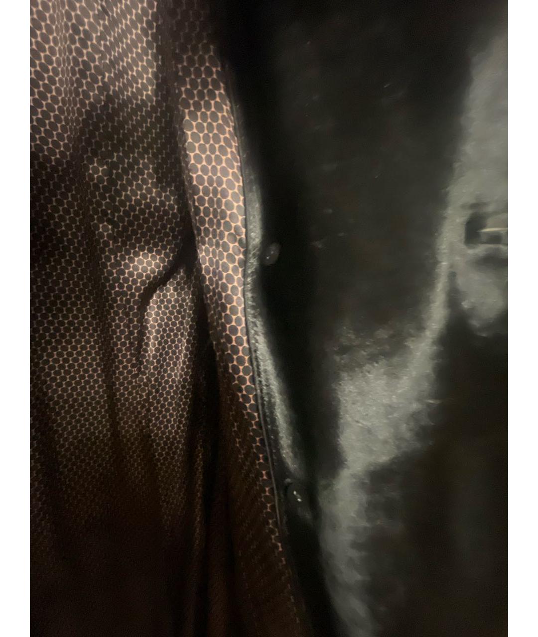 PAUL SMITH Черный меховой тренч/плащ, фото 6